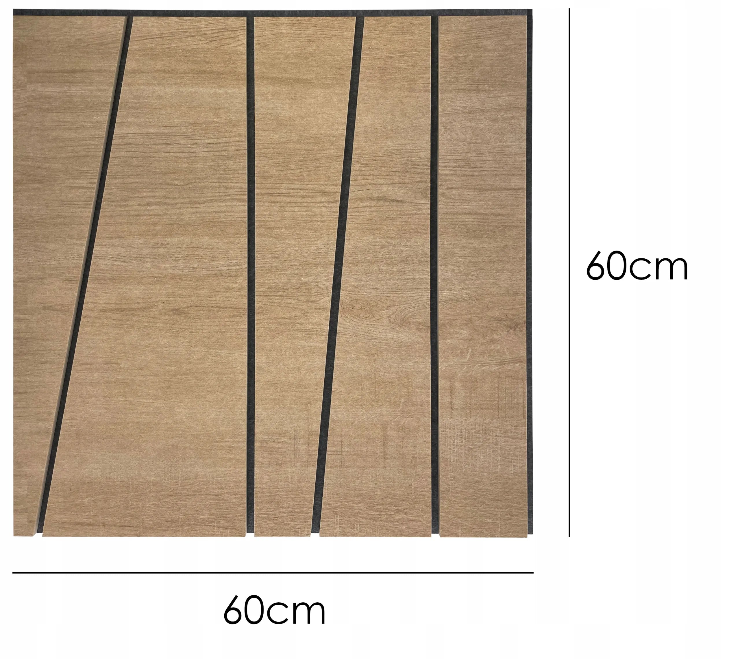 Felt Slatted Acoustic Wall Panels 3 on white background DecorMania UK